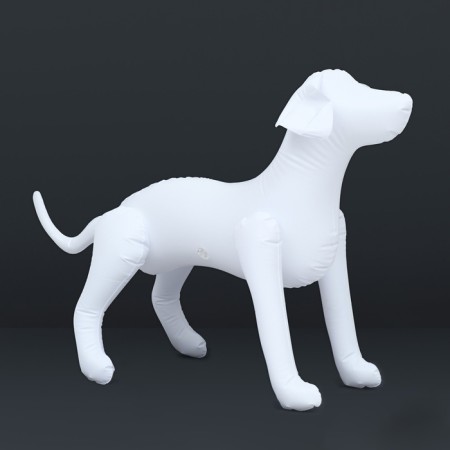 Set: inflatable mannequin (white) with manual pump (mix)-4