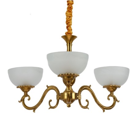 Lamp Ceiling Economy light 14001/3AB WT, 3x40W, E27, 72x58x58 cm, bronze color