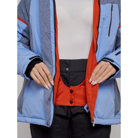 Ski jacket female, size 52, purple color-8