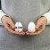Foam blanks for the creativity of "Ellipas" set 4 pcs 6 cm (egg)