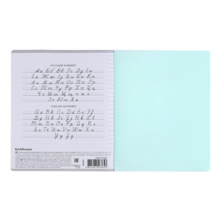 A notebook of 18 sheets in the Erichkrause line "Coverprio Pastel Classic", a plastic cover, an offset block 100% whiteness, mint-8