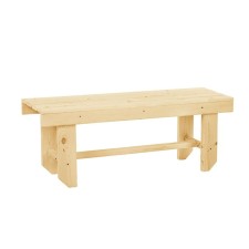 Wooden shop to the “cottage” set from pine, 120 x 33 x 43 cm, load up to 160 kg, for the bathhouse