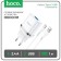 Network charger Hoco N1, 1 USB, 2.4 A, Type-C-USB cable, 1 m, white