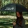Umbrella female cane "No rain - no flowers", 8 spokes, d = 90 cm, black color is black