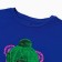 Female T-shirt, bright blue, size One size (42-46)