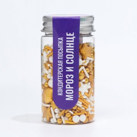 New Year. Confectionery sprinkling "Frost and Sun", 50 g-1