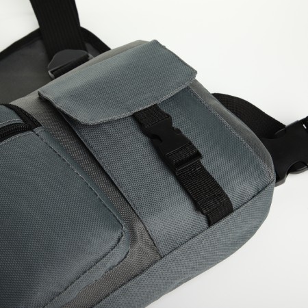 Babberry bag on lightning, 2 external pockets, color gray color-12