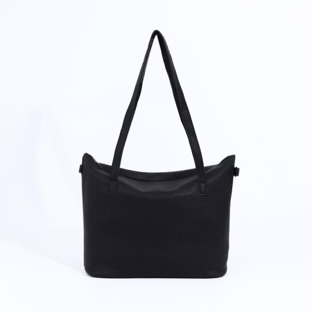 Bag Female Tout with zipper, black color