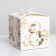 Gift folding box, packaging, “March 8, gold”, 12 x 12 x 12 cm