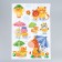Sticker Plastic Interior 3D "Funny Animals" MIX 35x50 cm