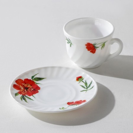 Service table "velvet rose", 37 items, glass ceramic-5