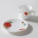 Service table "velvet rose", 37 items, glass ceramic