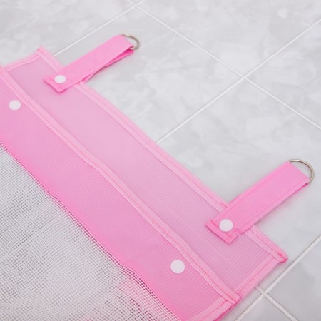 Grid for storing toys in the bathroom, pink color-3
