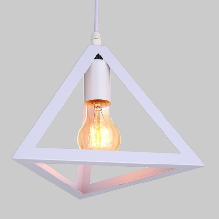 Squirry of the suspension "Pyramid" 1x40W E27 white 16x16x116 cm-1