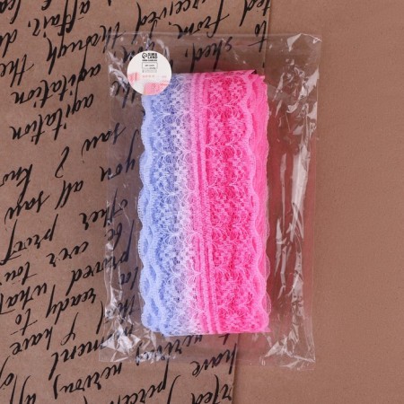 Capricon lace "Gradient", 45 mm × 10 ± 1 m, pink/lilac # 3 color-3