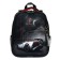 School backpack 38 x 30 x 16 cm, ergonomic back, stavia "machine", blue