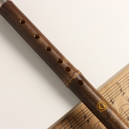 Flute Music Life 52 cm, with patterns, tonality G, bamboo, collapsible-1