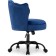 Computer chair Helen metal/velor, black/blue 61x61x83 cm