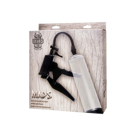 Mechanical pump for the penis Sexus Men Erection Mads, ABS plastic, black, 62 cm-4