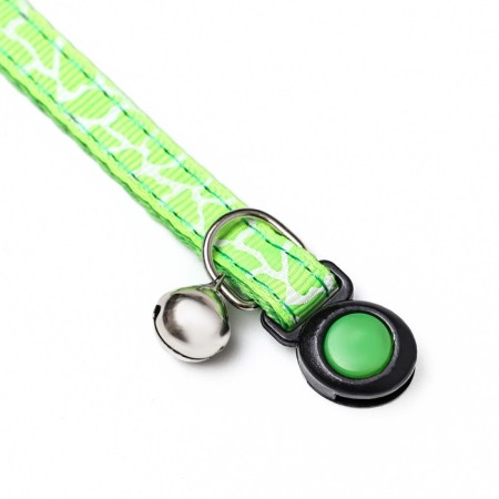 Fly collar "giraffe", 30 x 1 cm, green-5