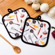 Kitchen set of the “cook” shares: a tack 16x16 cm - 2 pcs, 100% p/e