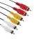 Cable Luazon KDGN -001, 3XRCA (M) - 3XRCA (M), 1.5 m