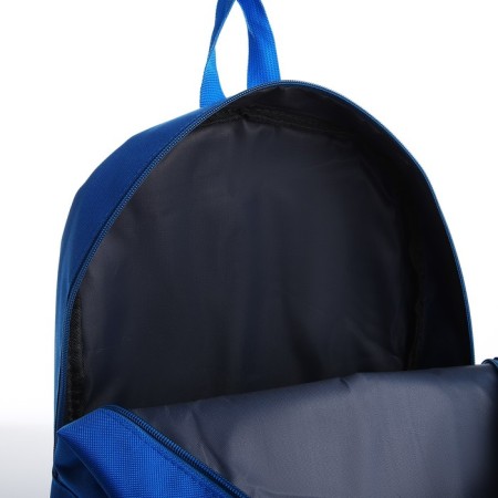 School textile Backpack with lacing Focus, 38x29x11 cm, blue-7