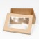 The box is folding, the lid is, with a window, craft, 24 x 17 x 8 cm