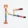 A set for cats "Rainbow", width 1 cm, Osh 16.5-27, OG 21-35 cm, leash 120 cm
