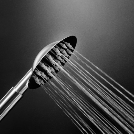 Shower Lake Zein Z2597, 1 mode, round, polished stainless steel-3