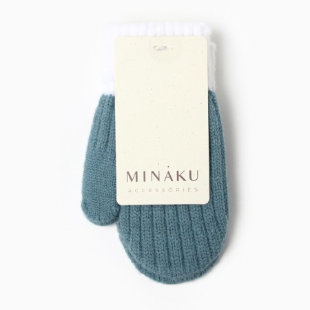 Baby mittens minku, sea wave color, 15 cm-3