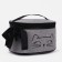 Cosmetic bag with a zipper, with a lining, the color is gray
