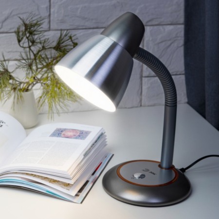 E27, 40W desktop lamp, gray color