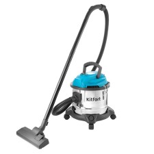 Vacuum cleaner KitFort KT-547, 1000 watts, 15 l, cord 6.8 m, silver-blue