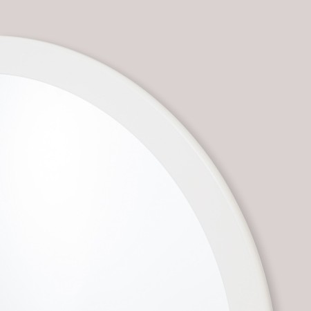 Wall mirror, round, white, d = 66.5 cm, zp = 60 cm-1