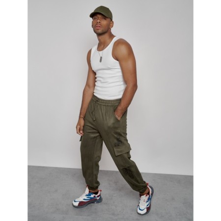 Joggers Sports Men, size 50, Khaki color-17