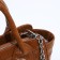 Bag Women's Tout with zipper, brown color