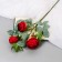 Artificial flowers "rose grace" 7x57 cm, red