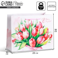 Package Gift Laminated Horizontal, packaging, “Flower tenderness”, MS 18 x 23 x 8 cm