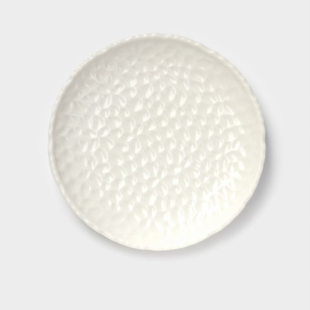 Poramic pies “Airiousness”, D = 15 cm, white color
