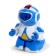 Robot radio -controlled "minibot", light effects, blue color
