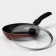 Pan "hostess", d = 20 cm, removable handle, glass cover, anti -stick coating, burgundy color