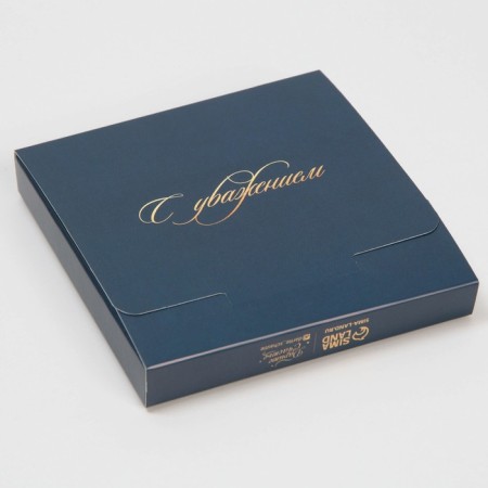 Chocolate box, confectionery packaging, “Sincerely”, with a window, 10.2 x 1.4 x 10.2 cm