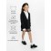 Knitted jacket for a girl, height 128-134 cm, black color