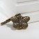 Pocket quartz clock "Butterfly" with a lid, on a carbine