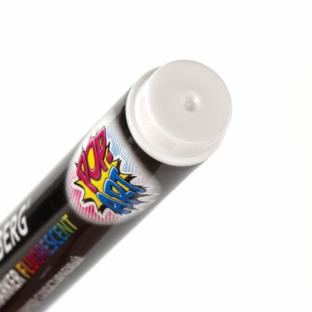 MARKER CHLOVA BRAUBERG "Pop-Art", 5mm, white. Fluor. Washed, for smooth surface 151527-8