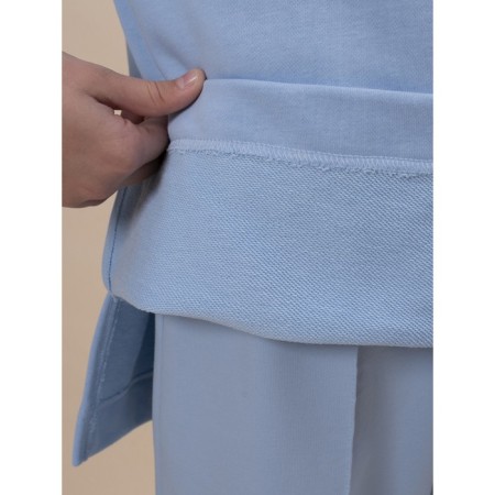 Sweep for girls, height 116 cm, blue color-9