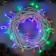 Garland "thread" 10 m, IP44, UMS, white thread, 100 LED, glow of multi, 220 V