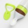 A bottle for feeding, silicone, with a spoon, from 5 months, 90 ml, green color