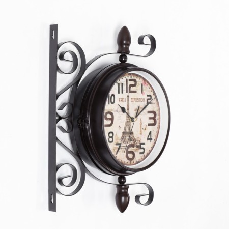 Wall clocks bilateral, on the suspension "Paris", smooth move, D-19 cm, 28 x 8.5 x 35 cm-2